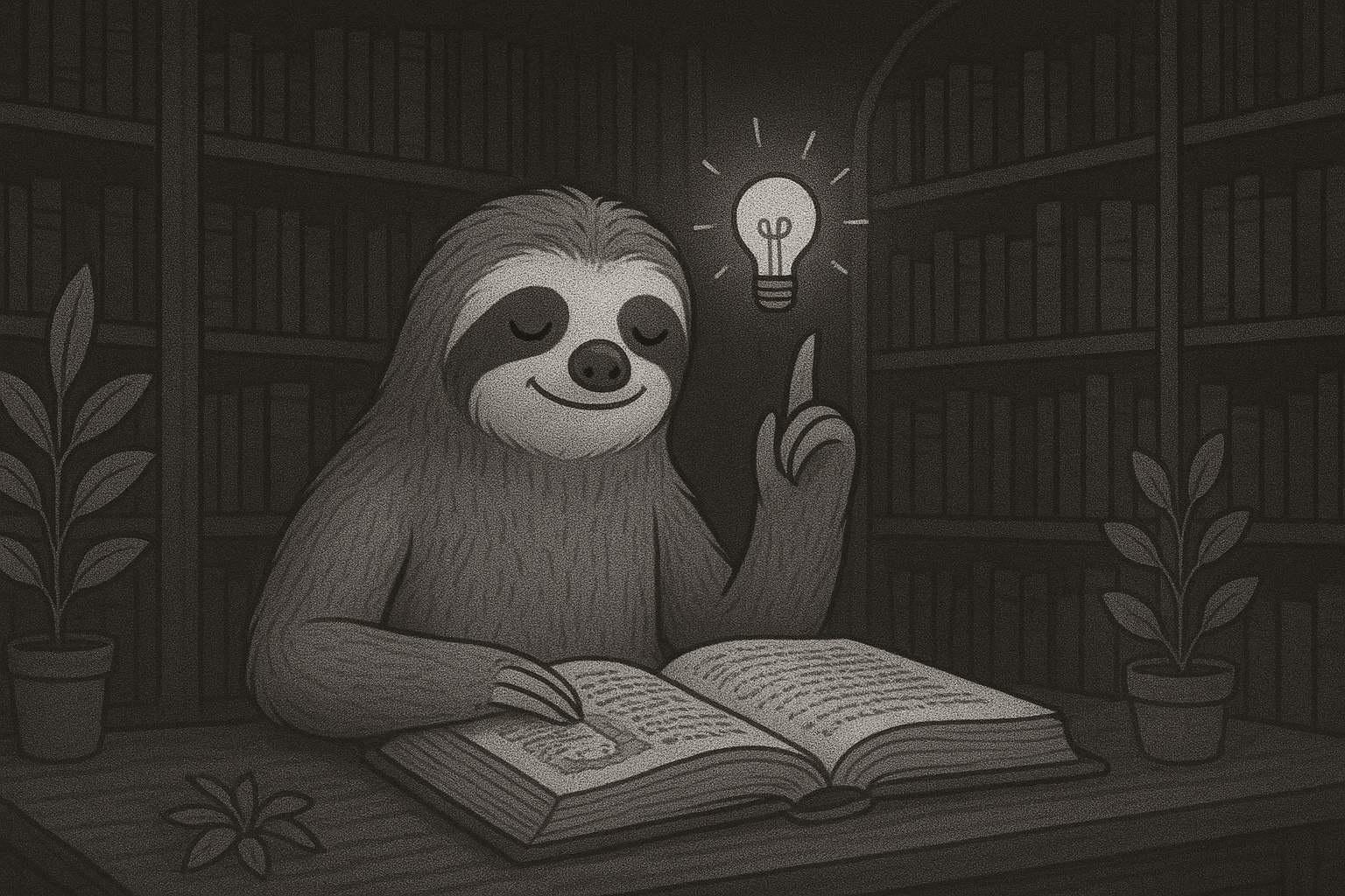 A sloth sitting with his hand in the heart, representing the internal game