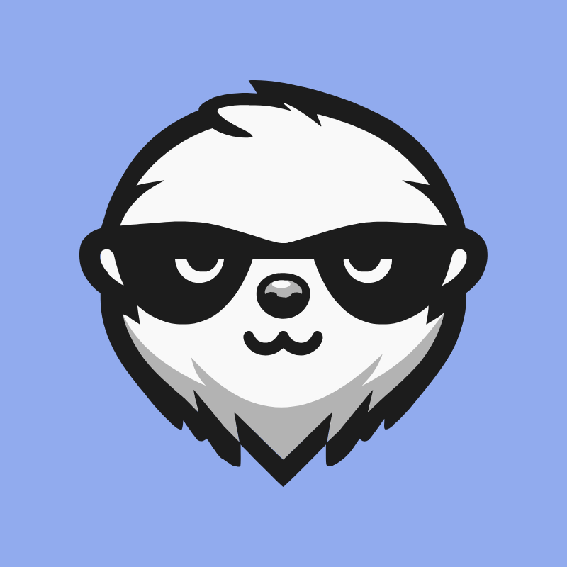 Sloth with glasses, Spiritual Renegades logo
